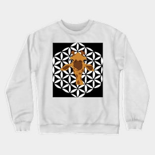 Giraffe flower of life Crewneck Sweatshirt